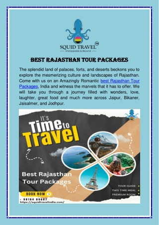 Best Rajasthan Tour Packages