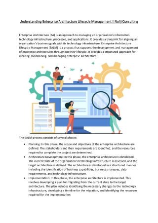 Understanding Enterprise Architecture Lifecycle Management | Nolij Consulting