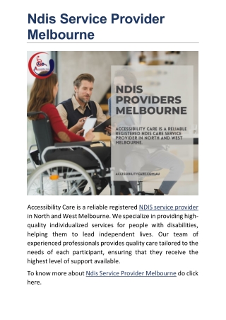 Ndis Service Provider Melbourne