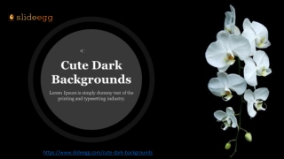 Dark Backgrounds PPT Presentation