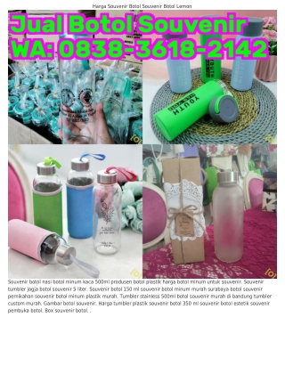 Ô8౩8_౩Ꮾ18_ᒿ14ᒿ (WA) Grosir Botol Minum Anak Jual Botol Plastik Eceran Surabaya