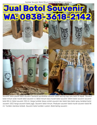 ౦8౩8·౩Ꮾ18·21Կ2 (WA) Souvenir Tumbler Surabaya Harga Botol Sabun Cuci Piring