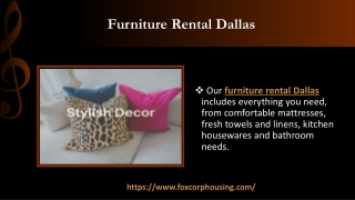 Furniture Rental Dallas