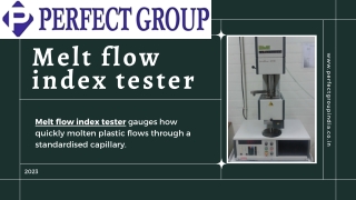 Melt flow index tester | Perfectgroupindia