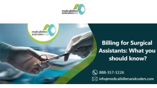 Billing for Surgical Assistants- What you should know