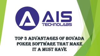 Top 3 Advantages of Bovada Poker Software That Make It A Must Have
