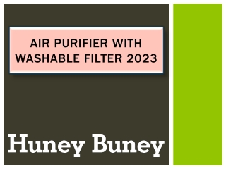 Air Purifier With Washable Filter 2023