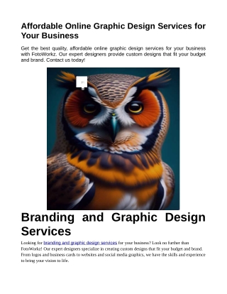 Graphic design service