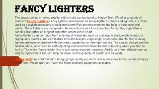 Fancy Lighters