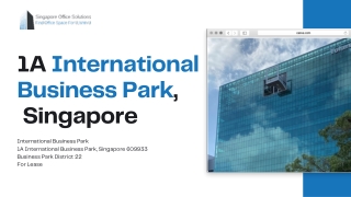 1A International Business Park,  Singapore