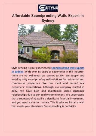 Affordable Soundproofing Walls Expert in Sydney