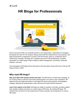 HR Blogs for Professionals