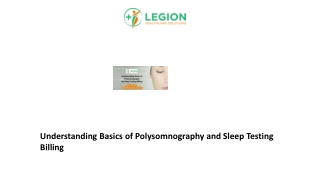 Understanding Basics of Polysomnography and Sleep Testing Billing