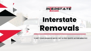 Interstate Removals | Cheap Interstate Removalists