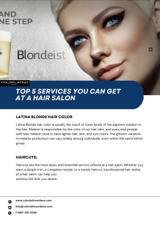 Top 5 Services You Can Get at a Hair Salon