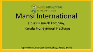 Kerala Honeymoon Package