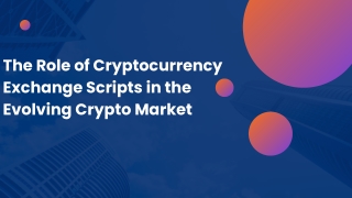 The Role of Cryptocurrency Exchange Scripts in the Evolving Crypto Market