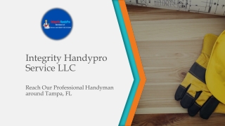 Hire Tampa Handyman Services for Roofing and Painting