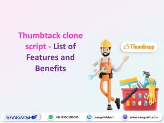 Thumbtack clone script - List of Features and Benefits