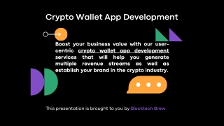 Crypto Wallet App Development - Blocktech Brew