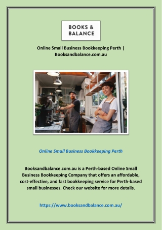 Online Small Business Bookkeeping Perth | Booksandbalance.com.au