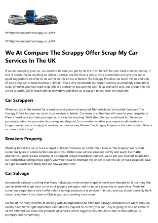 Car Scrappers
