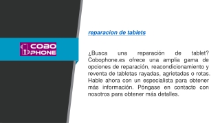 reparacion de tablets