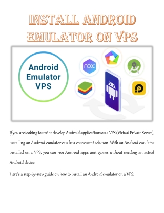 Install Android Emulator On Vps