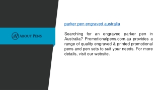 Parker Pen Engraved Australia  Promotionalpens.com.au