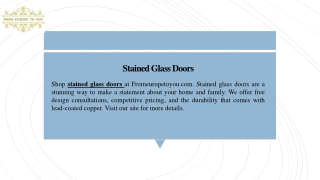 Stained Glass Doors | Fromeuropetoyou.com
