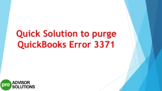 A quick and easy guide to resolve QuickBooks Error 3371