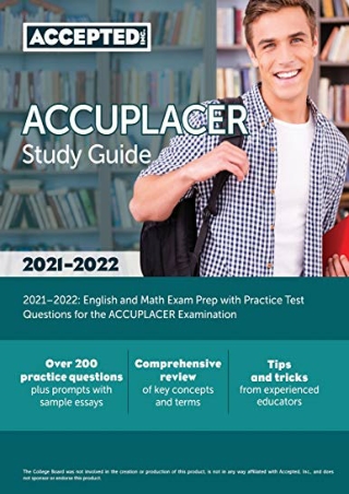 free pdf ACCUPLACER Study Guide 2021-2022: English and Math Exam Prep with Pract