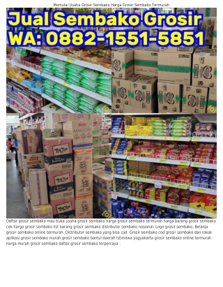 O88ᒿ-I55I-585I (WA) Jual Sembako Yang Cepat Laku Grosir Sembako Di Yogyakarta