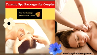 Get our special Spa Packages for Couples in Toronto