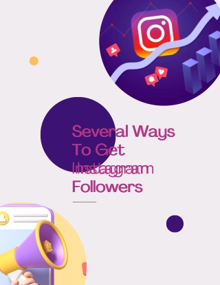 Several Ways To Get  Instagram Followers