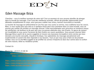 Eden Massage Ibiza