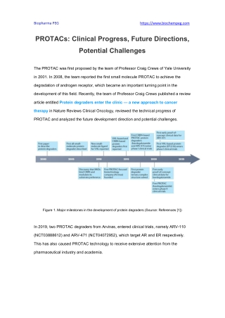 PROTACs Clinical Progress, Future Directions, Potential Challenges