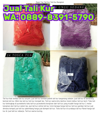 088ᑫ·83ᑫ1·5ᜪᑫ0 (WA) Tali Kur Tutorial Tali Kur Malang