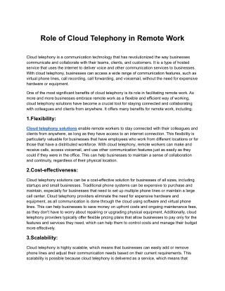 Role of Cloud Telephony in Remote Work.docx