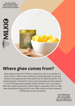 where ghee comes from