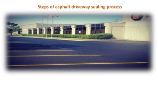 Steps of asphalt driveway sealing process