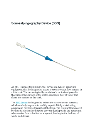 SSG devices