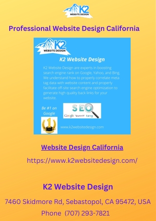 Professional Website Design California