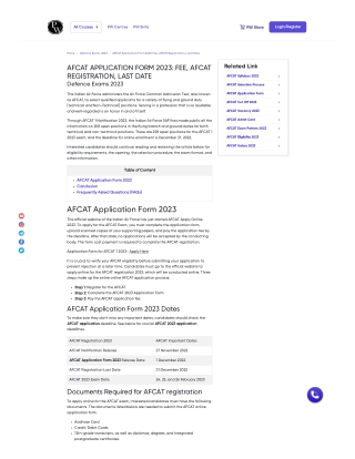 AFCAT Application Form 2023 Download PDF