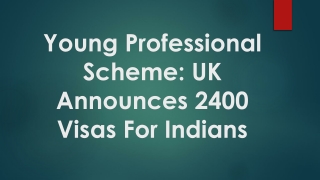 Young Professional Scheme