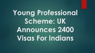 Young Professional Scheme