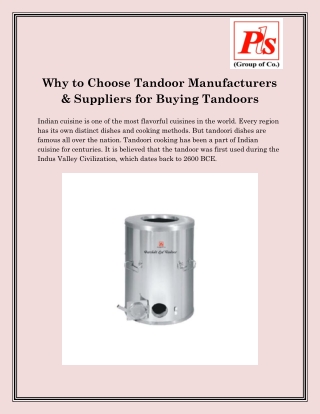 Tandoor Exporters In Kolkata