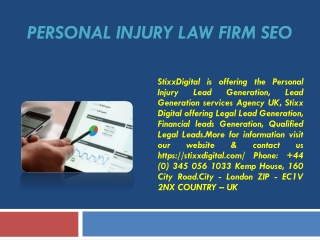 Personal Injury Law Firm SEO