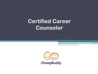 Certified Career Counselor - champbuddy.com