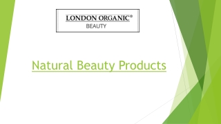 Natural Beauty Products